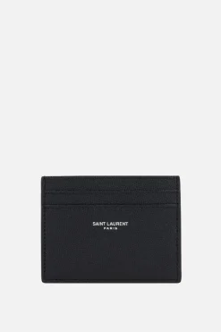 porta carte Saint Laurent Paris in pelle Grain de Poudre