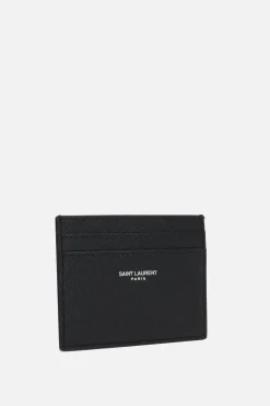 porta carte Saint Laurent Paris in pelle Grain de Poudre