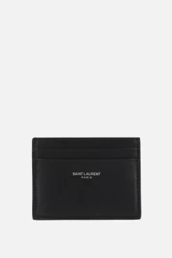 porta carte Saint Laurent Paris in pelle liscia