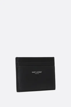 porta carte Saint Laurent Paris in pelle liscia