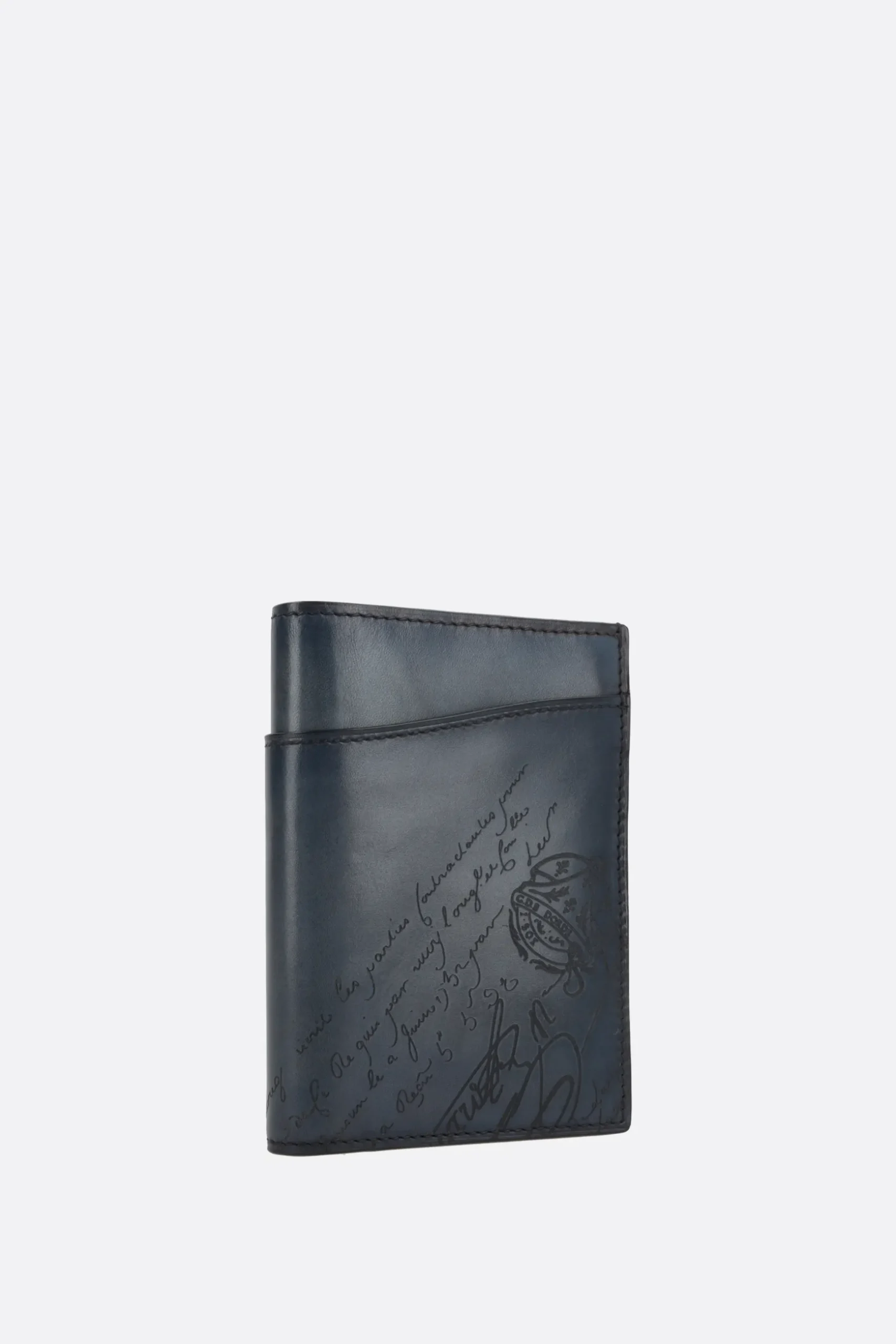 porta passaporto Escale in pelle Scritto Gradient