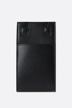 porta smartphone Tangle in pelle liscia
