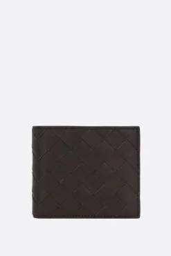 portafogli bi-fold in Intrecciato VN
