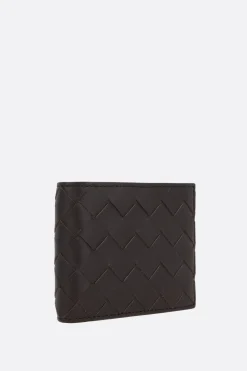 portafogli bi-fold in Intrecciato VN