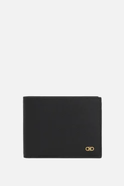 portafogli billfold Gancini in pelle martellata