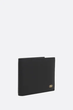 portafogli billfold Gancini in pelle martellata
