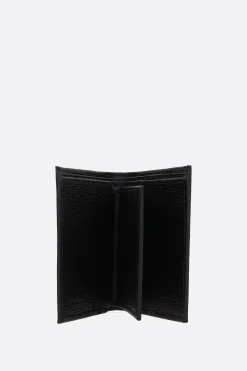 portafogli billfold Gancini in pelle texturizzata