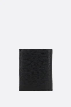 portafogli billfold Gancini in pelle texturizzata