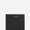 portafogli billfold Saint Laurent Paris in pelle Grain de Poudre