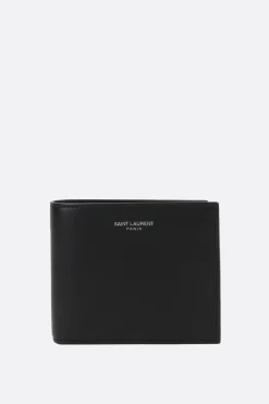 portafogli billfold Saint Laurent Paris in pelle liscia