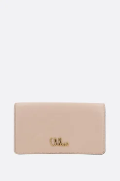 portafogli con catena Chloé Iconic in pelle lucida