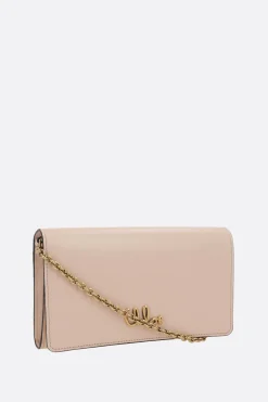 portafogli con catena Chloé Iconic in pelle lucida