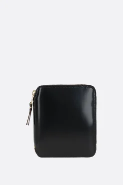 portafogli zip-around small in pelle lucida