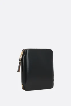 portafogli zip-around small in pelle lucida