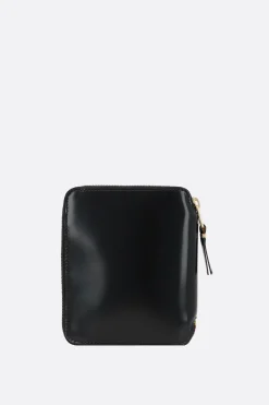 portafogli zip-around small in pelle lucida