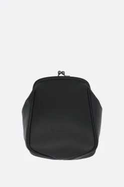 pouch Clasp media in pelle liscia