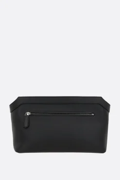 pouch Terrasse in pelle martellata