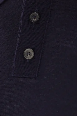 pullover a polo in lana