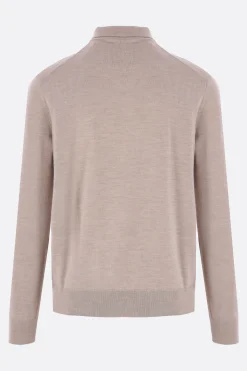 pullover a polo in lana patch Bold Fox Head