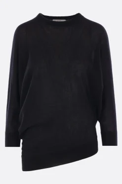 pullover asimmetrico in cashmere
