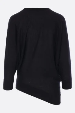 pullover asimmetrico in cashmere