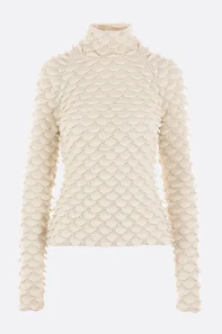 pullover Fish Scale in misto lana