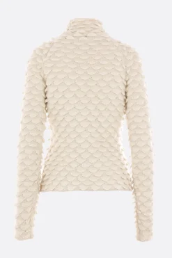 pullover Fish Scale in misto lana