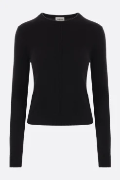 pullover in cashmere con dettagli traforati