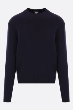 pullover in cashmere patch Intrecciato nappa