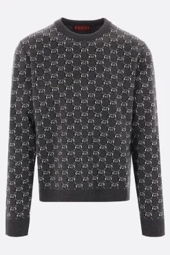 pullover in jacquard GG Shadow