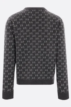 pullover in jacquard GG Shadow