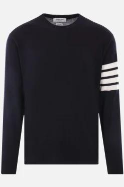 pullover in lana merino intarsio 4-bar