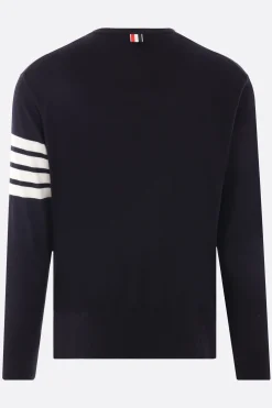 pullover in lana merino intarsio 4-bar