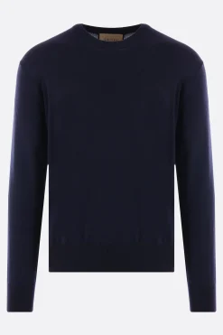 pullover in lana ricamo logo Gucci 1921