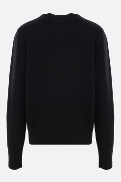 pullover in lana ricamo treccia 4G
