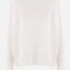 pullover in lino cashmere e seta