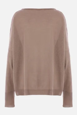 pullover in lino cashmere e seta
