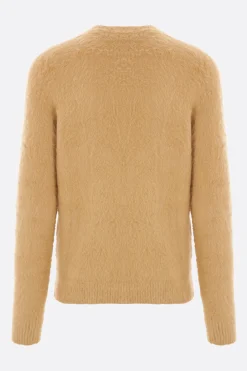 pullover in misto cotone smerigliato