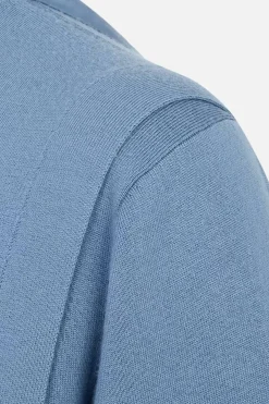 pullover in misto lana con cut-out e nastro logato