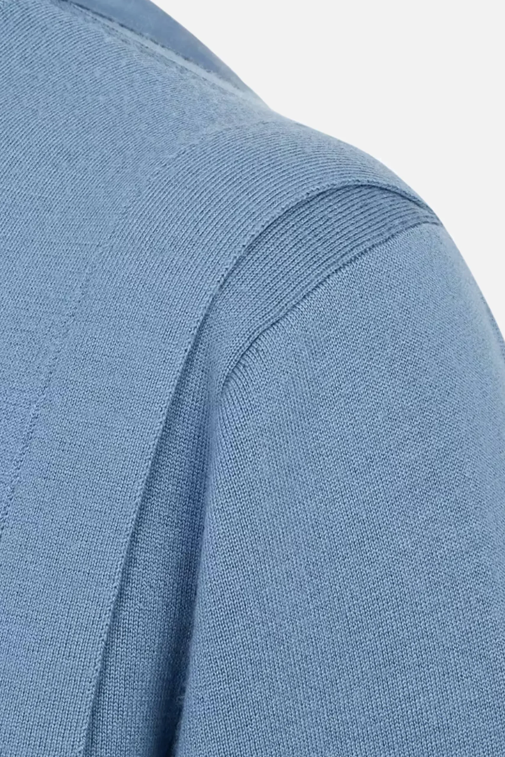 pullover in misto lana con cut-out e nastro logato