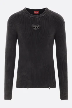 pullover K-Darin-D in cotone a coste