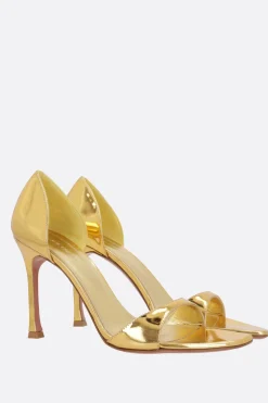 sandalo Agnese in pelle laminata