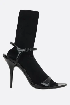 sandalo Avenue Sock in vernice e maglia