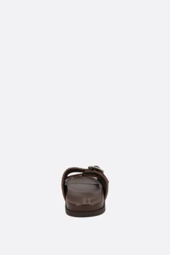 sandalo flat in suede GG