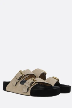 sandalo flat Lennyo in suede