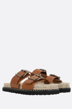 sandalo flat Ter/261 in pelle liscia