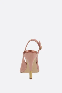 sandalo Flower in suede
