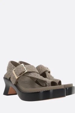 sandalo infradito Ease in suede spazzolato