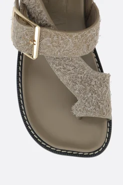 sandalo infradito Ease in suede spazzolato