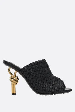 sandalo mule Knot in Intrecciato nappa